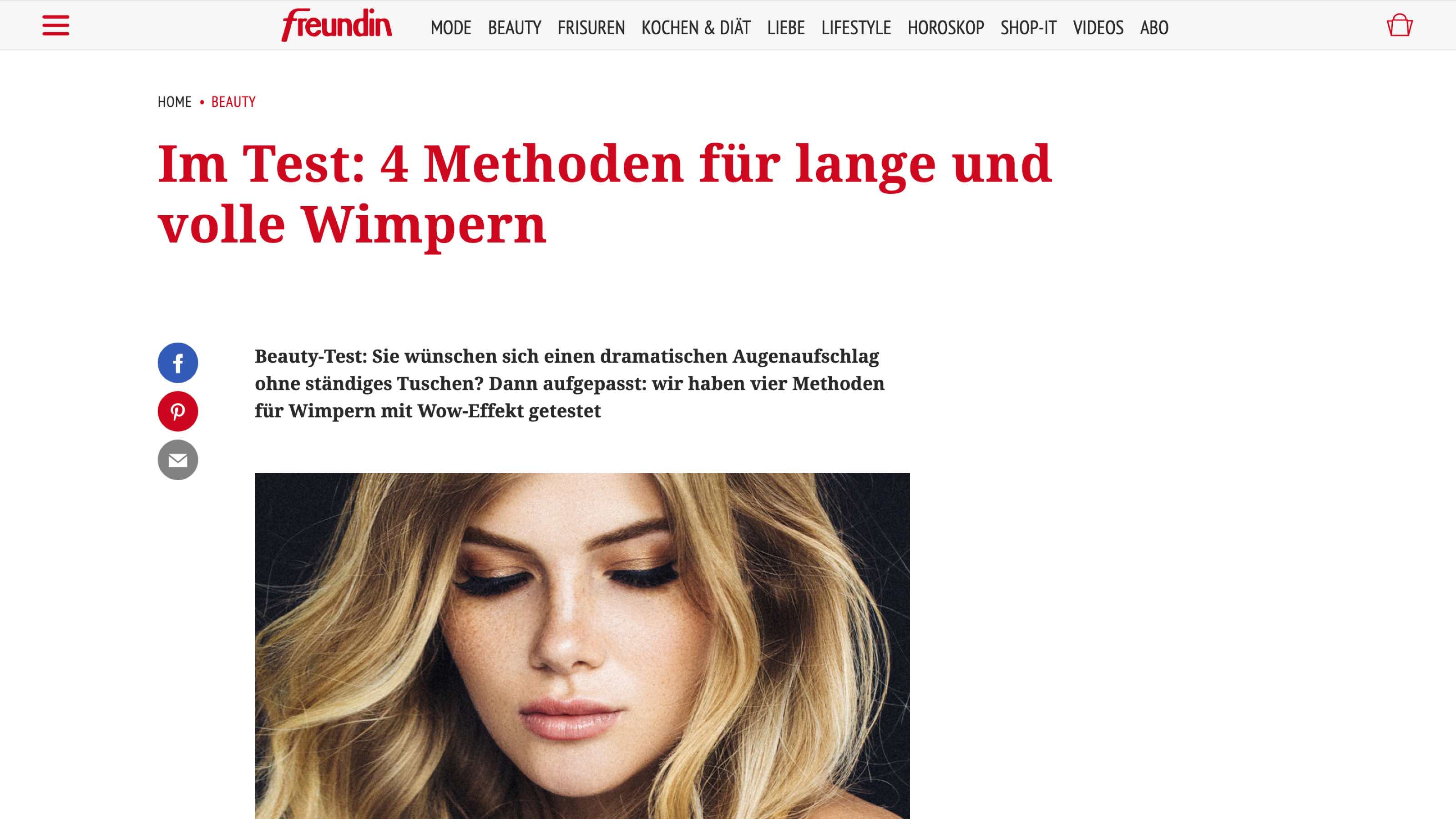 Augenmanufaktur in der Freundin