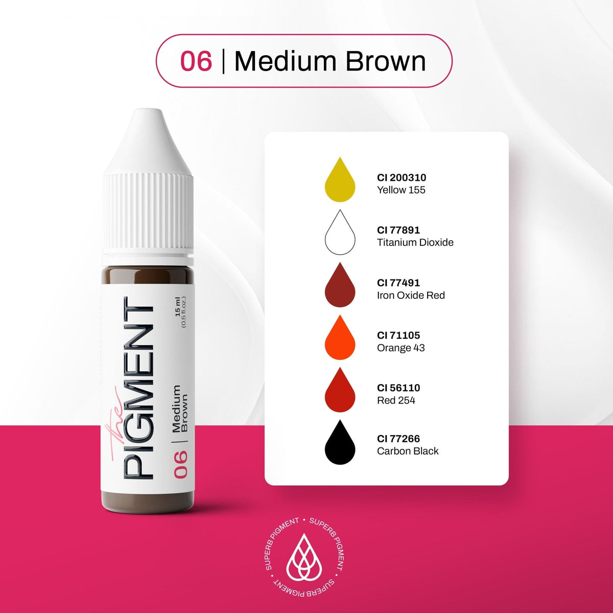The Pigment 06 Medium Brown 15 ml — Aufnahme 4