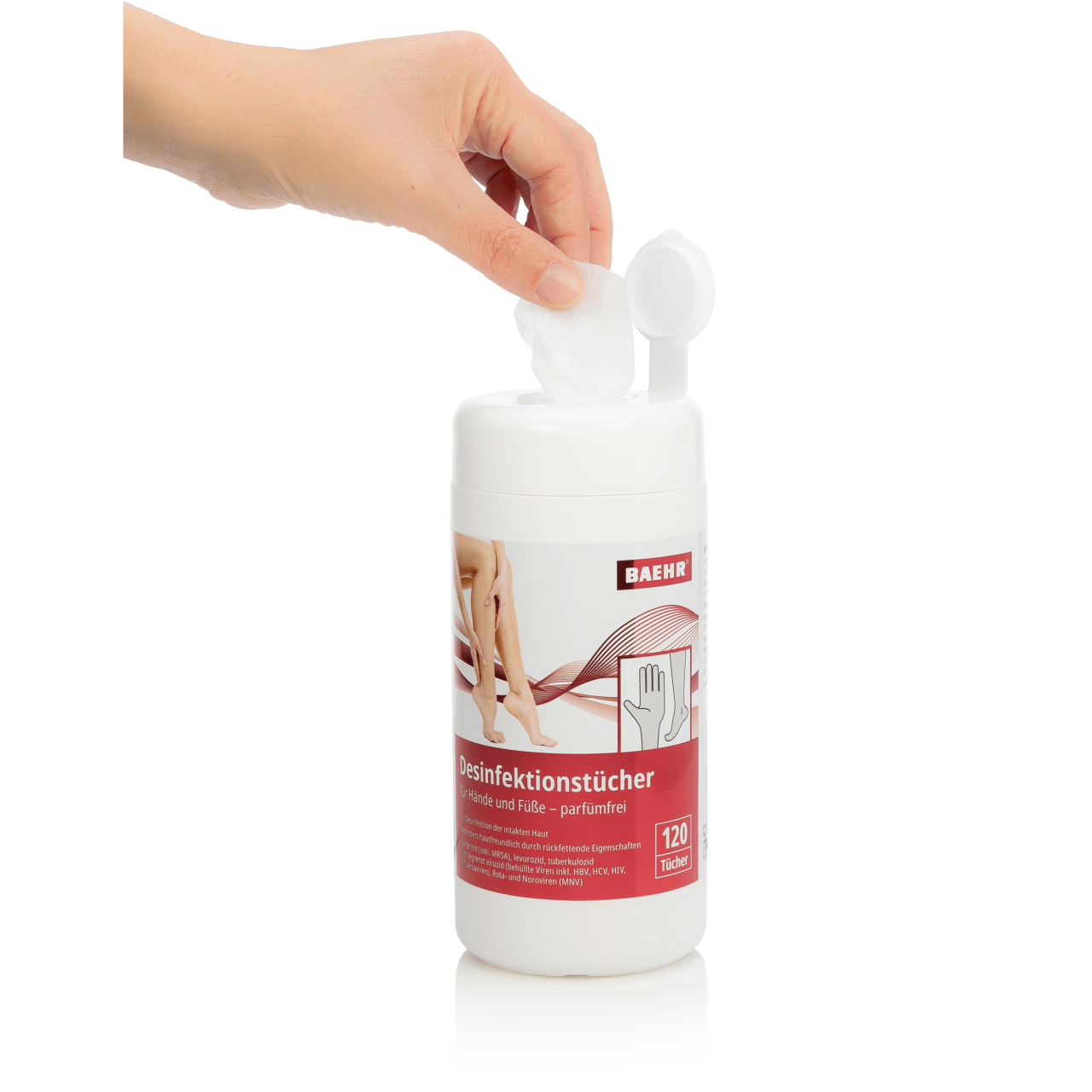 Lingettes désinfectantes pour les mains et les pieds