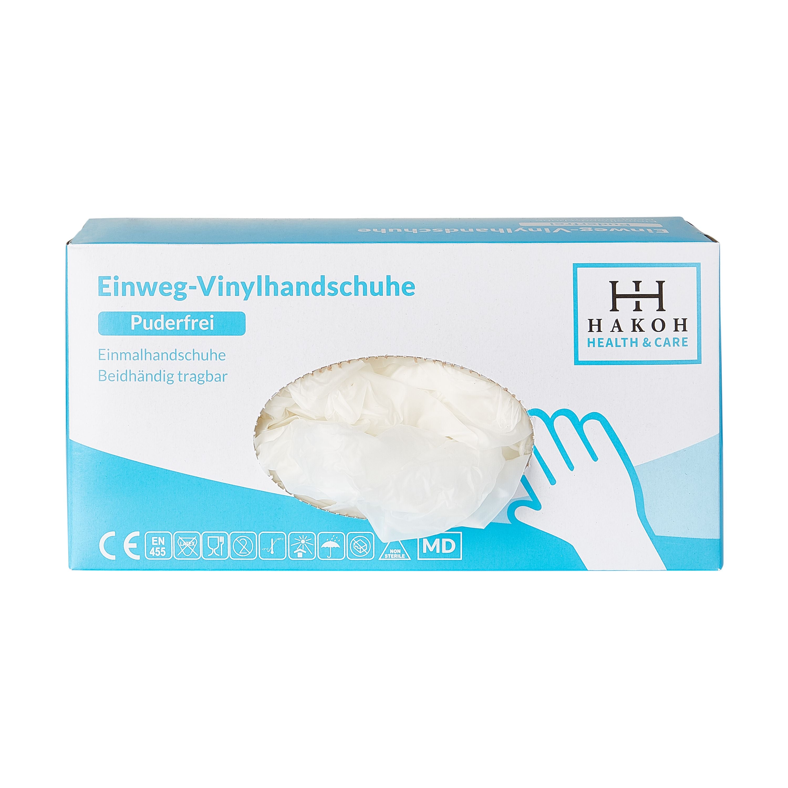 Jednorazowe rękawiczki winylowe