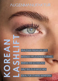 Korean Lashlift Promo Druckmaterialien
