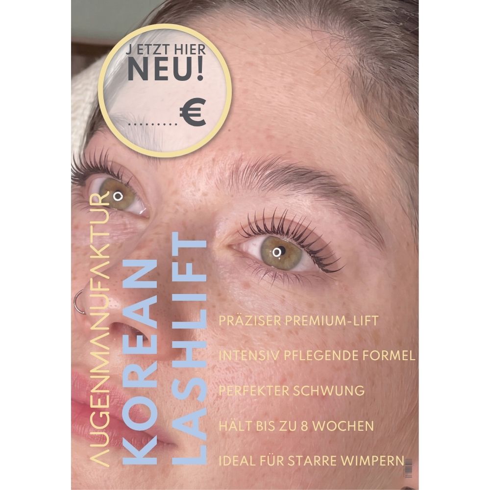 Korean Lashlift Promo Druckmaterialien