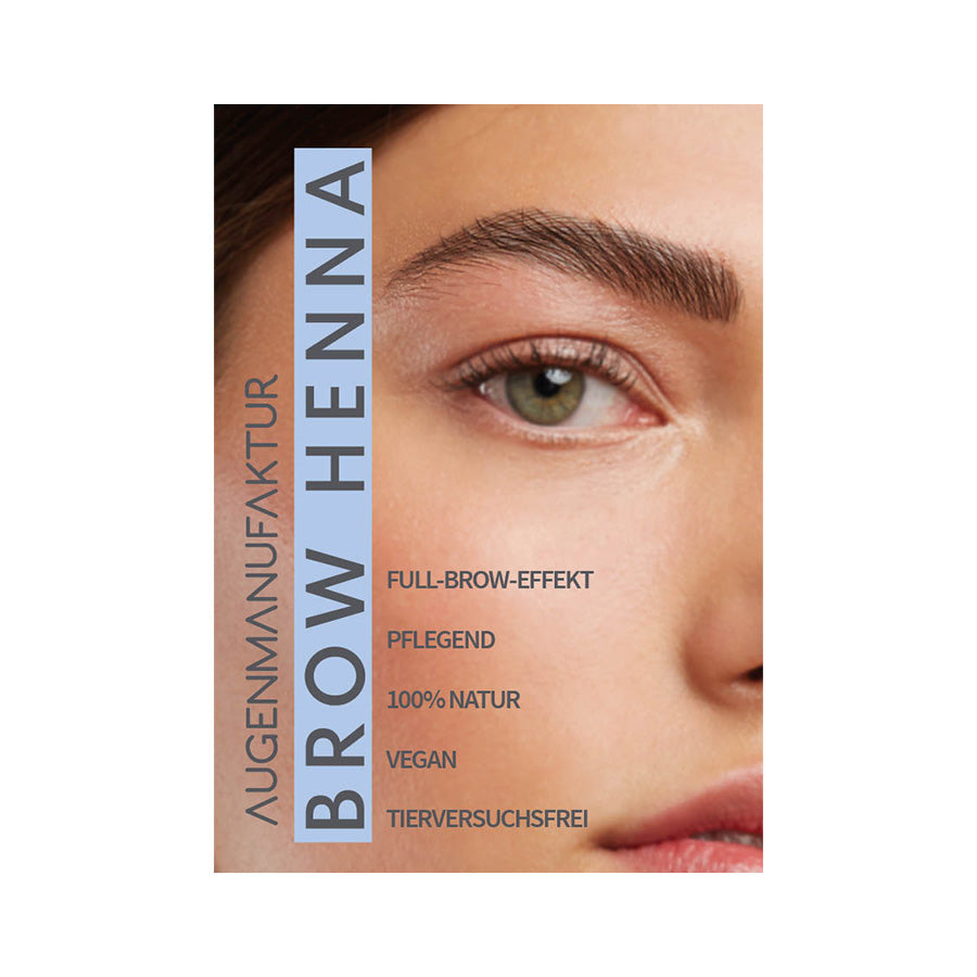 Brow Henna Promo Druckmaterialien